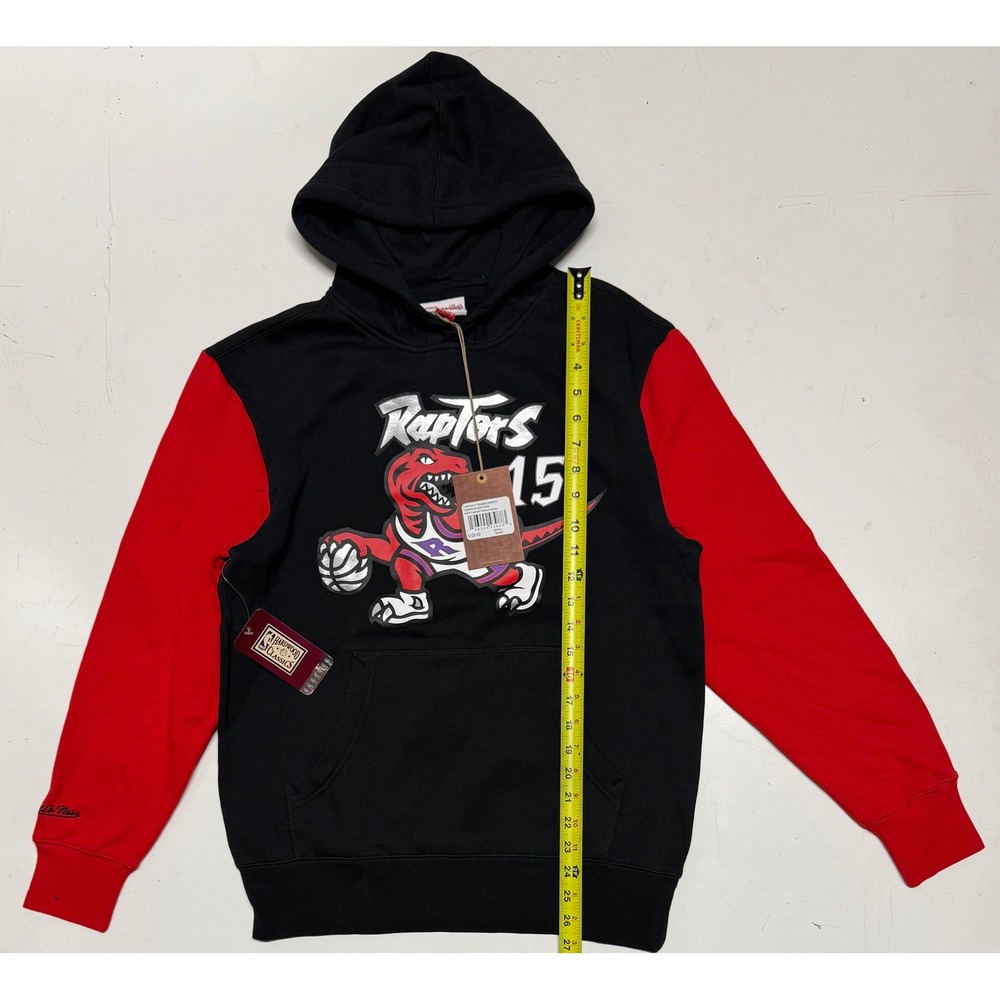 Mitchell Ness Toronto Raptors Vince Carter 15 Retro Jersey Hoodie Mens Small New